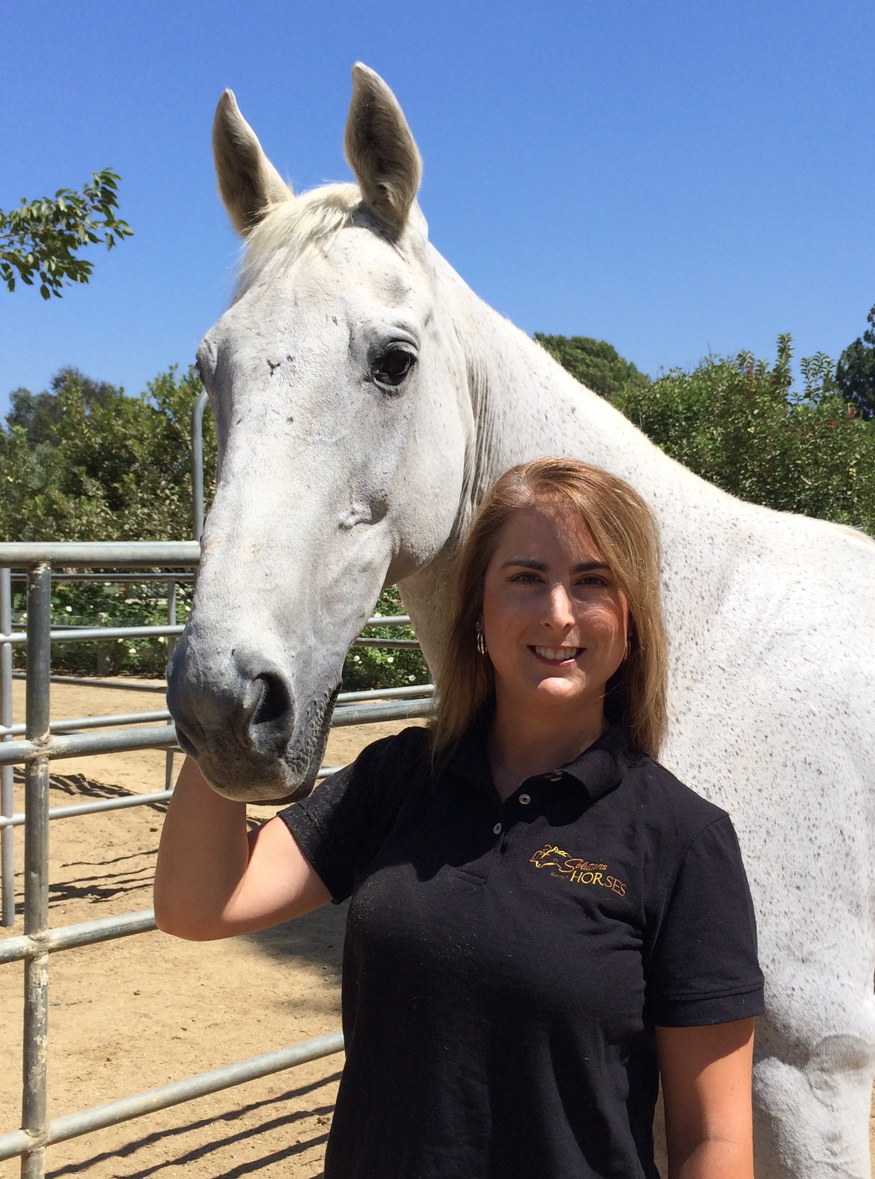 Dr. Steidle with her horse